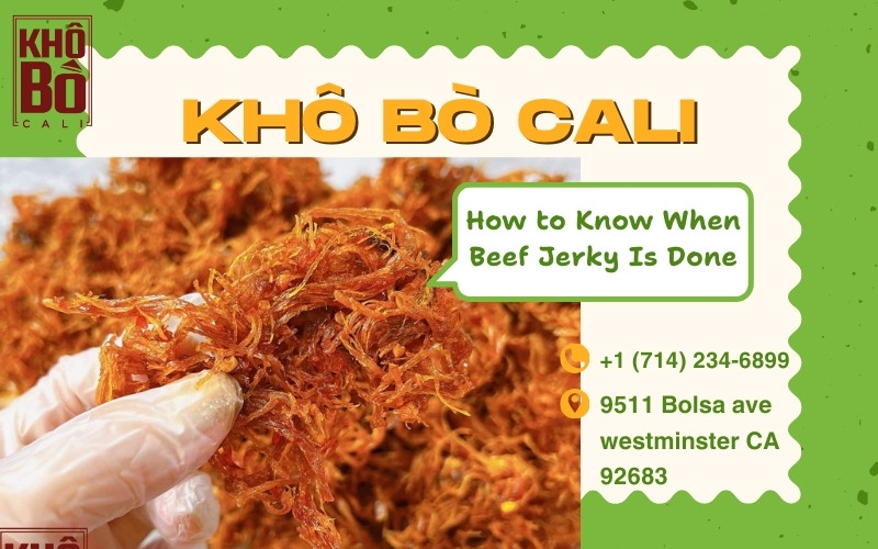 How to Know When Beef Jerky Is Done