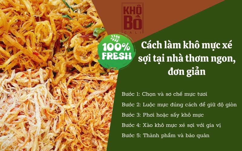 khô mực xé sợi