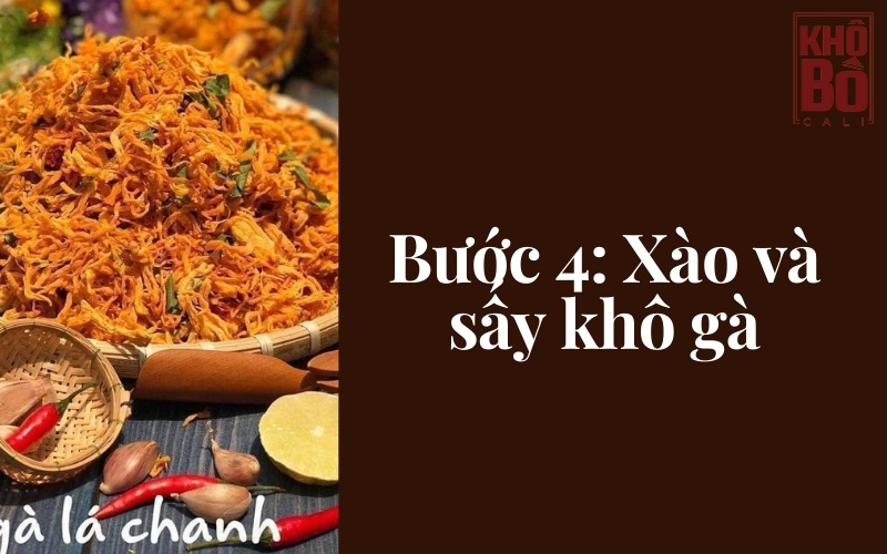 cách làm khô gà lá chanh