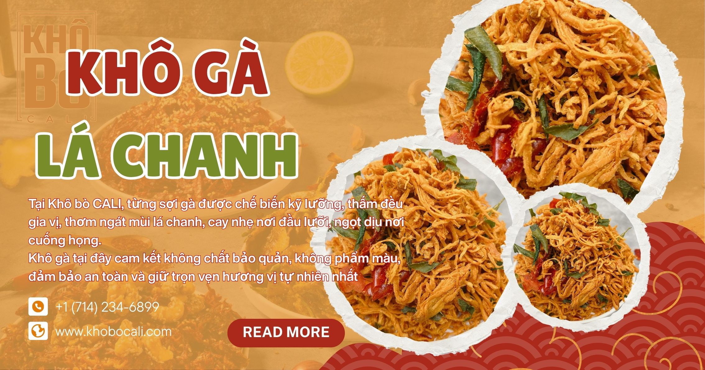 cách làm khô gà lá chanh