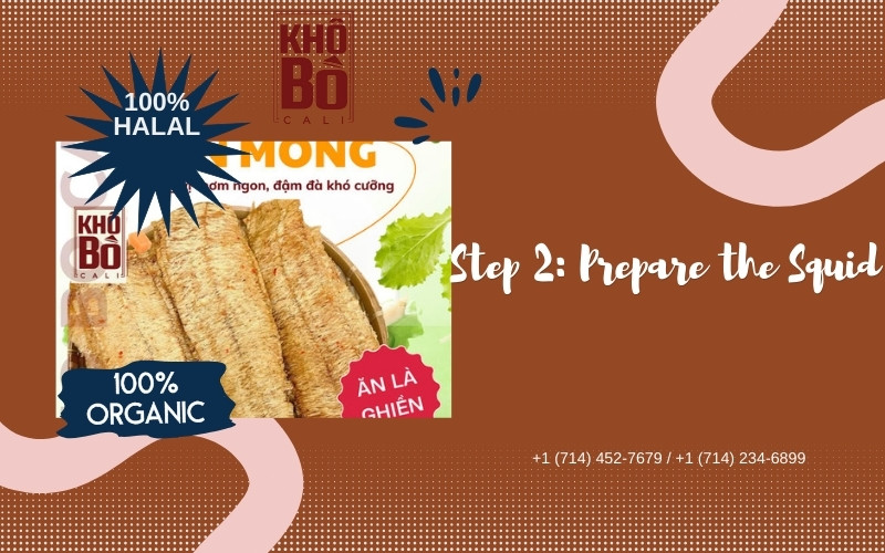 How to grill dried squid