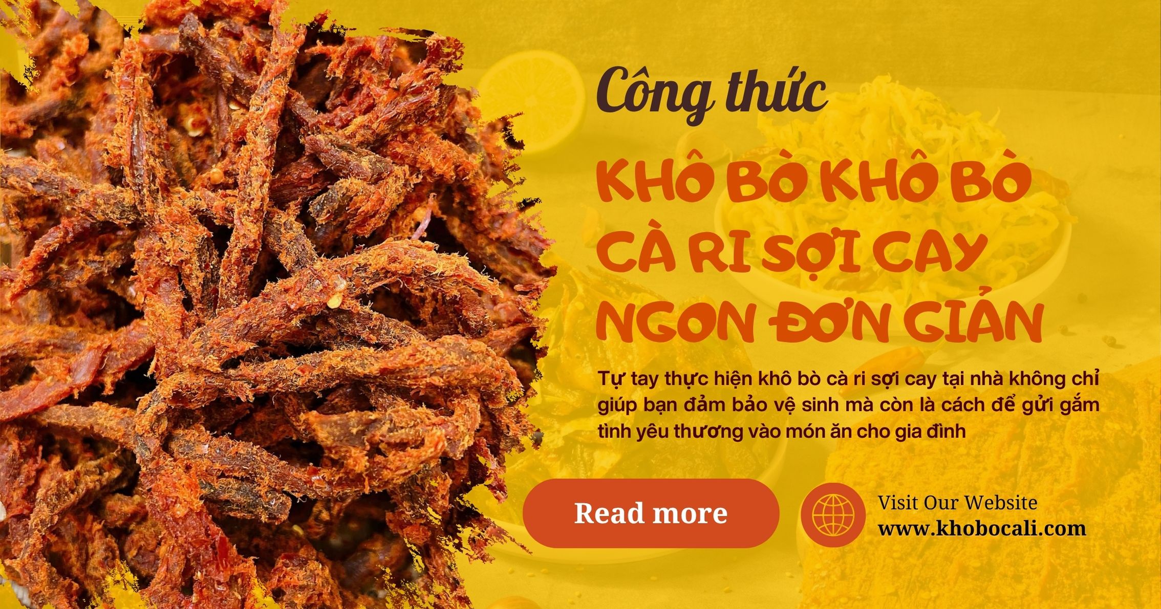 khô bò khô bò cà ri sợi cay