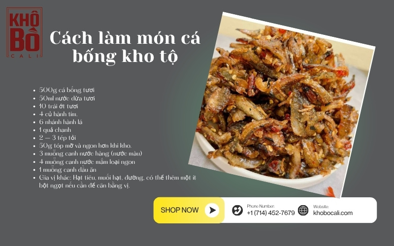 cá bống kho tộ cá bống kho tộ