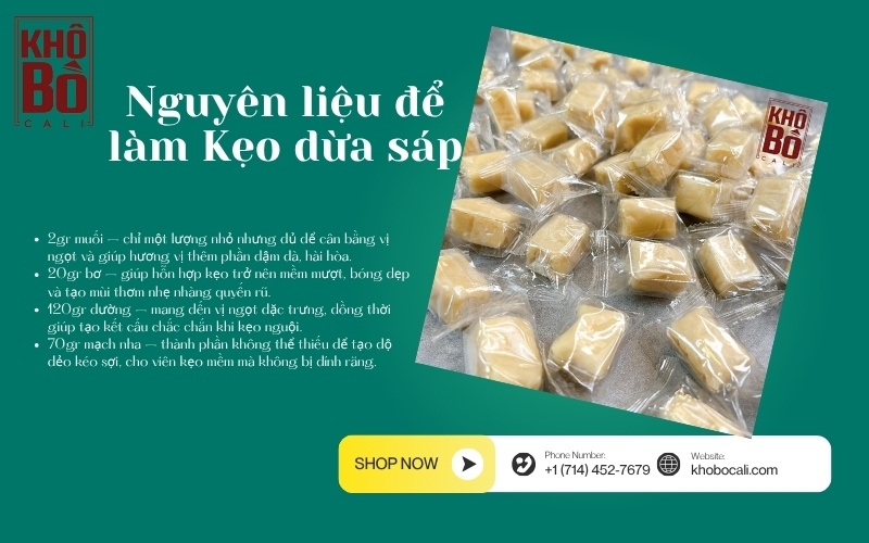 kẹo dừa sáp