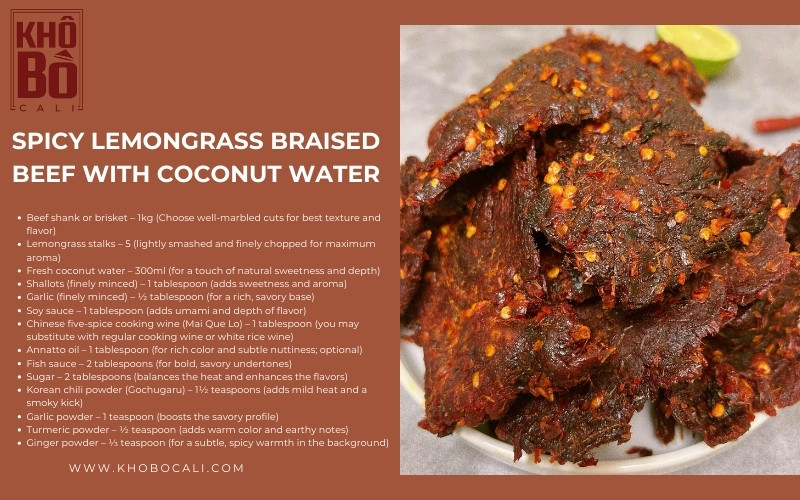 spicy lemongrass dried beef