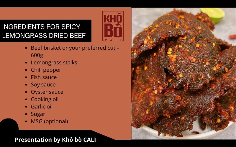 spicy lemongrass dried beef