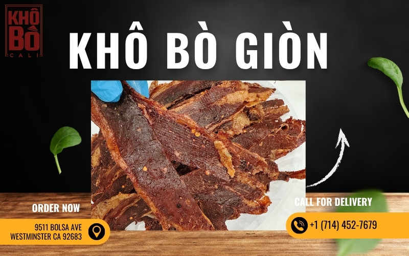 khô bò giòn