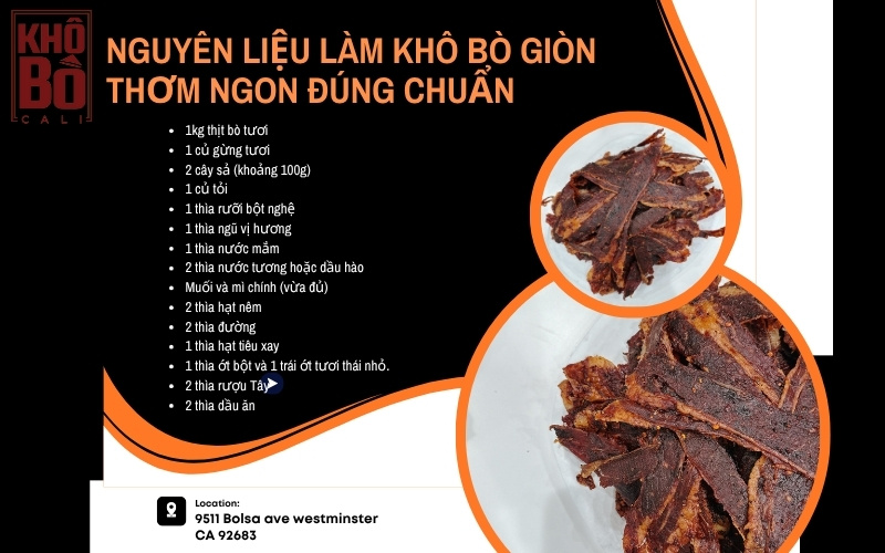 khô bò giòn khô bò giòn