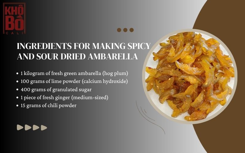 Spicy and Sour Dried Ambarella