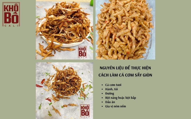 Cách làm cá cơm sấy giòn
