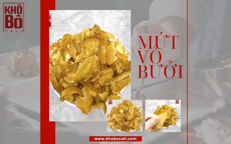 cách làm mứt vỏ bưởi