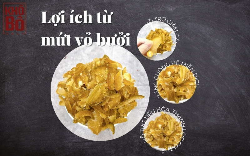 cách làm mứt vỏ bưởi