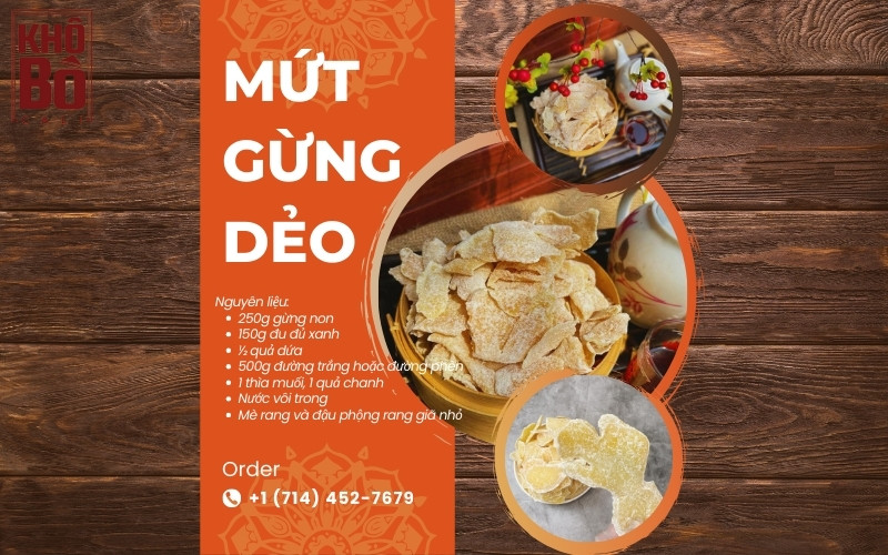 mứt gừng mứt gừng