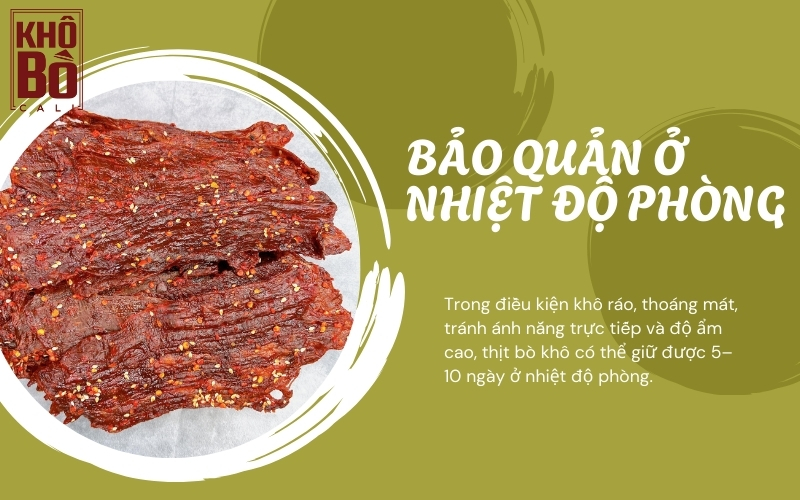 Thịt bò khô để được bao lâu
