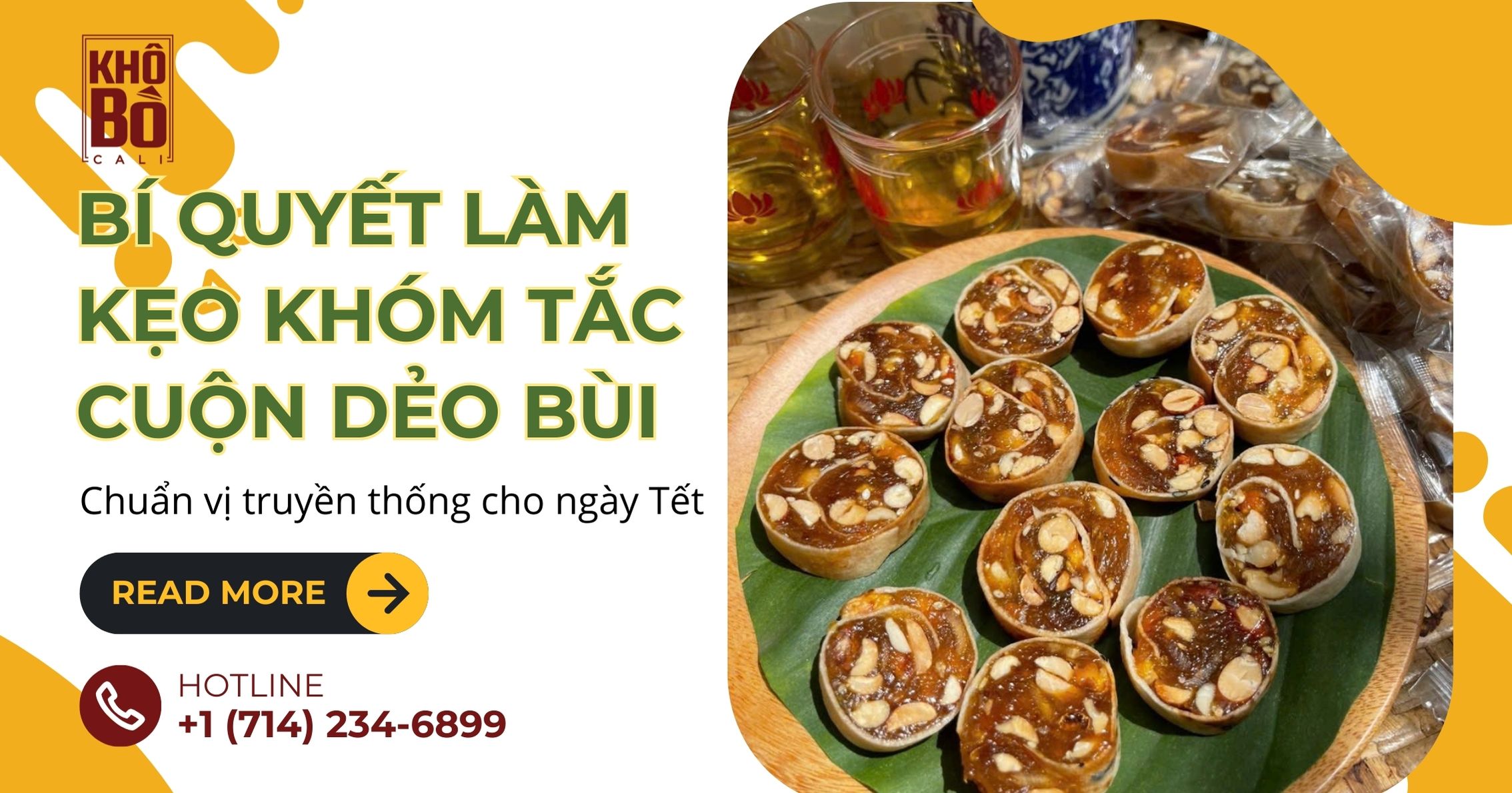 Bí quyết làm kẹo khóm tắc cuộn dẻo bùi