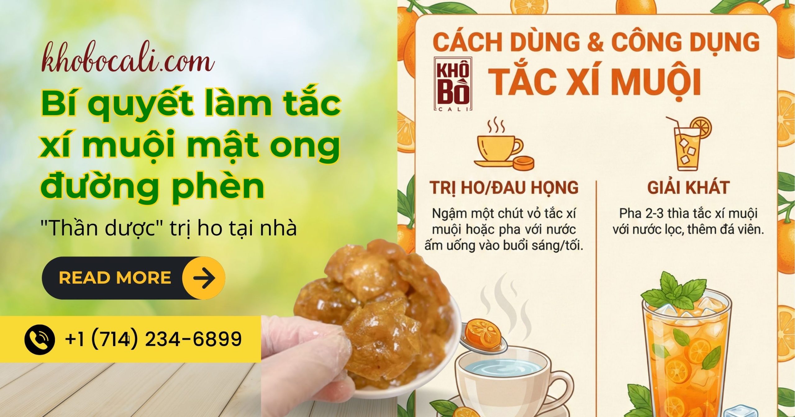 Bí quyết làm tắc xí muội mật ong đường phèn