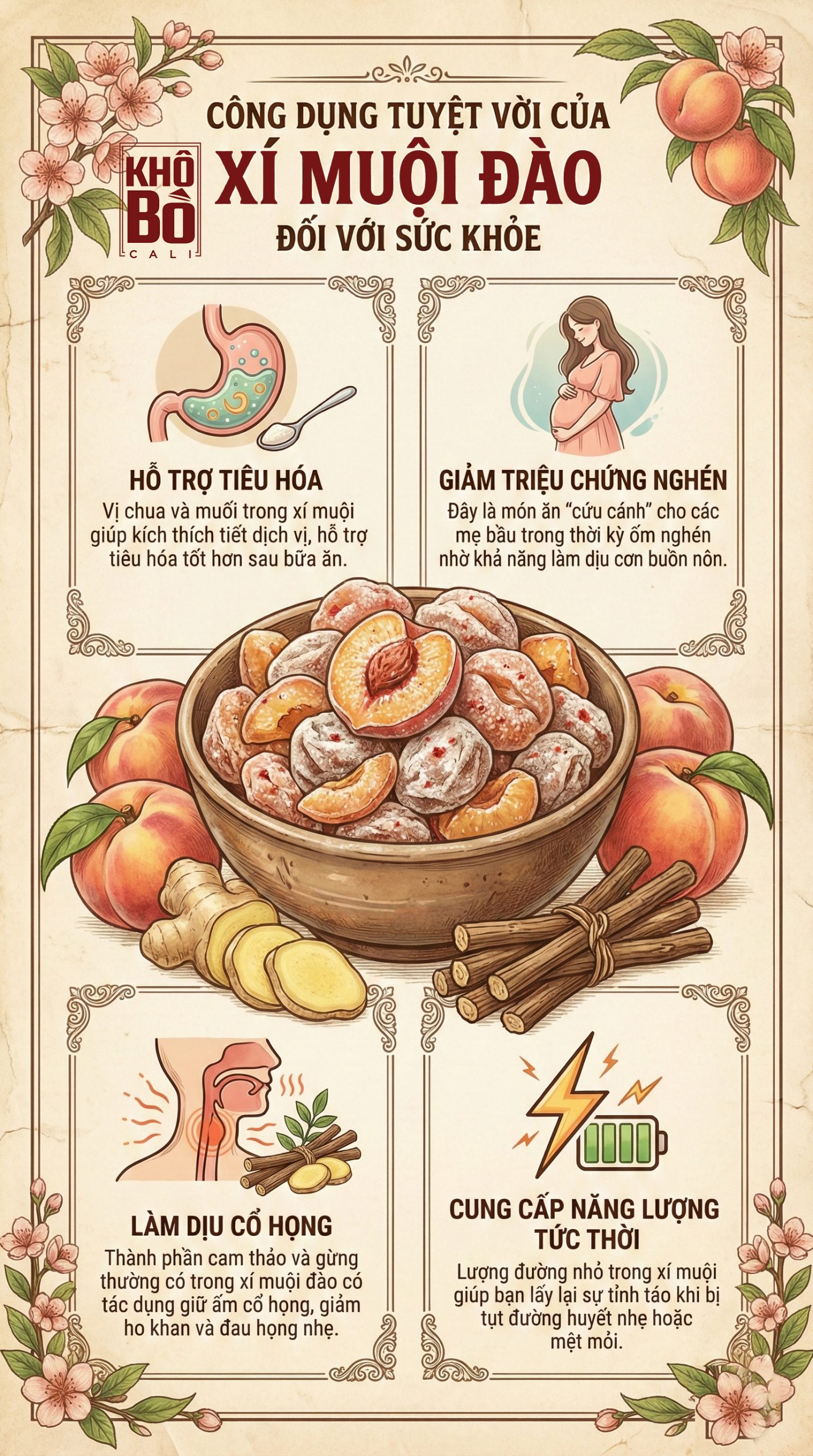 Công dụng của xí muội đào