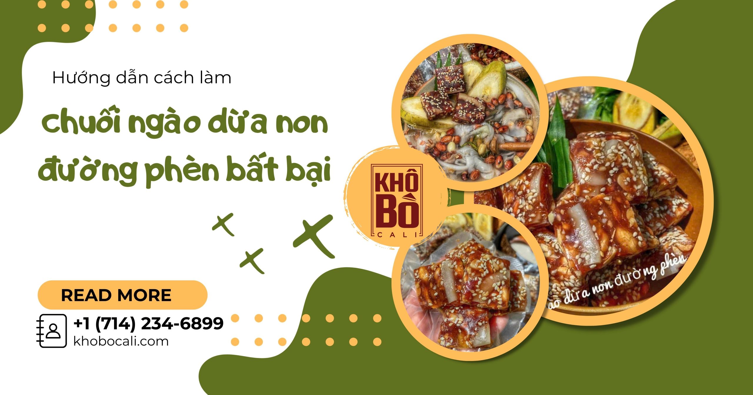 Cách làm chuối ngào dừa non đường phèn bất bại