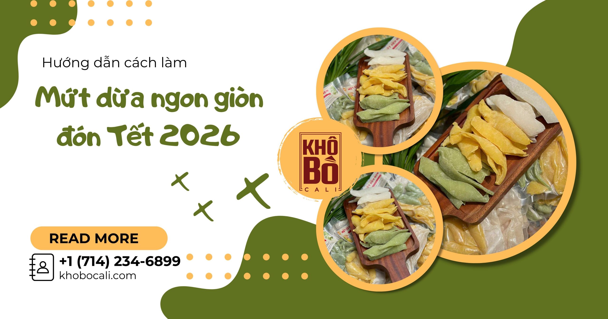Cách làm mứt dừa ngon giòn