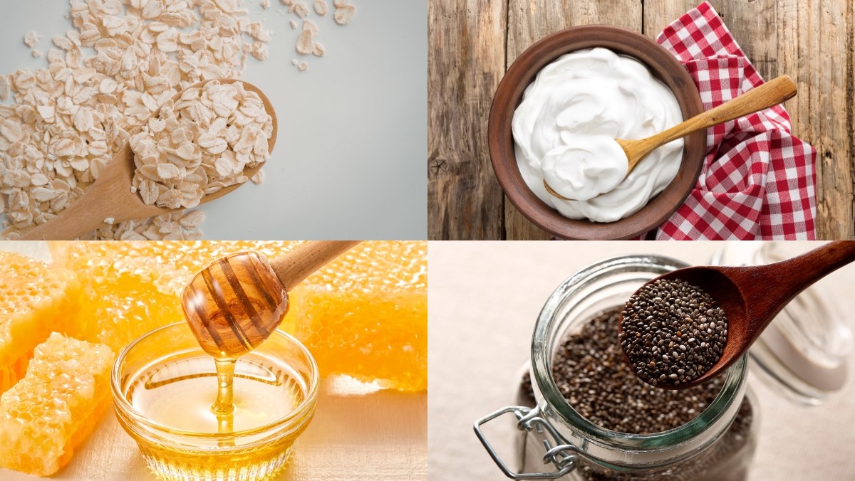 Nguyên liệu làm Sữa chua yến mạch