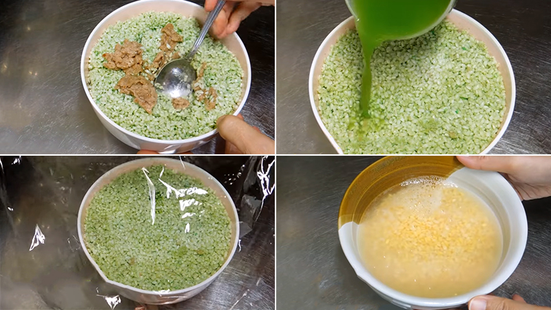 Nấu nếp và đậu xanh