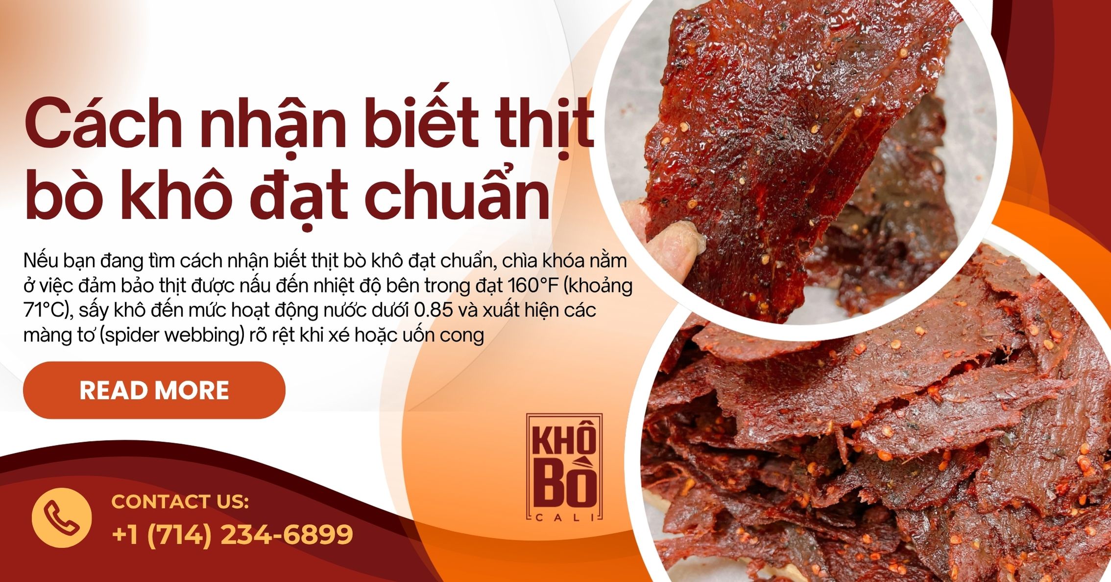 Cách nhận biết thịt bò khô đạt chuẩn