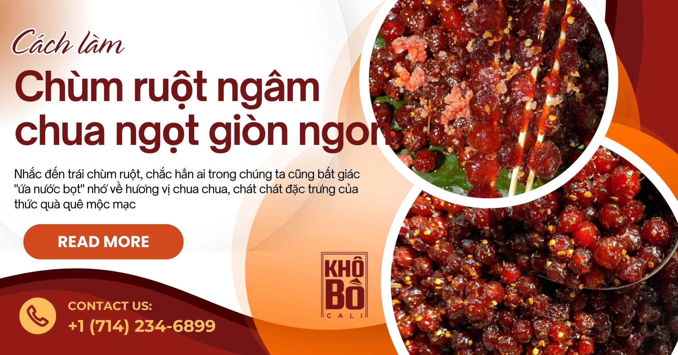 Chùm ruột ngâm chua ngọt giòn ngon