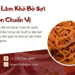 Khô Bò Sợi Ngon Chuẩn Vị