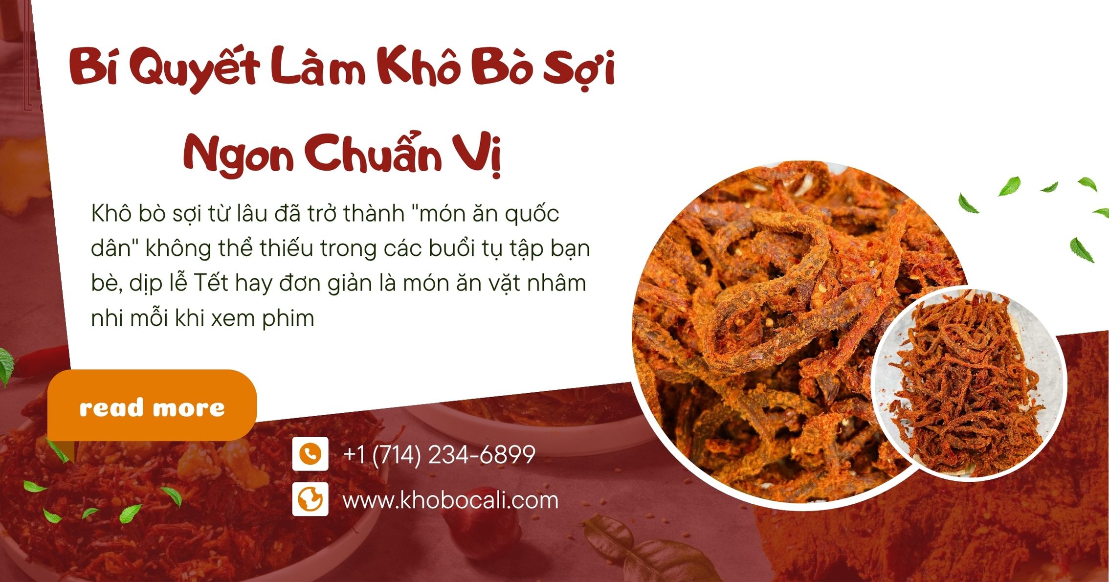 Khô Bò Sợi Ngon Chuẩn Vị