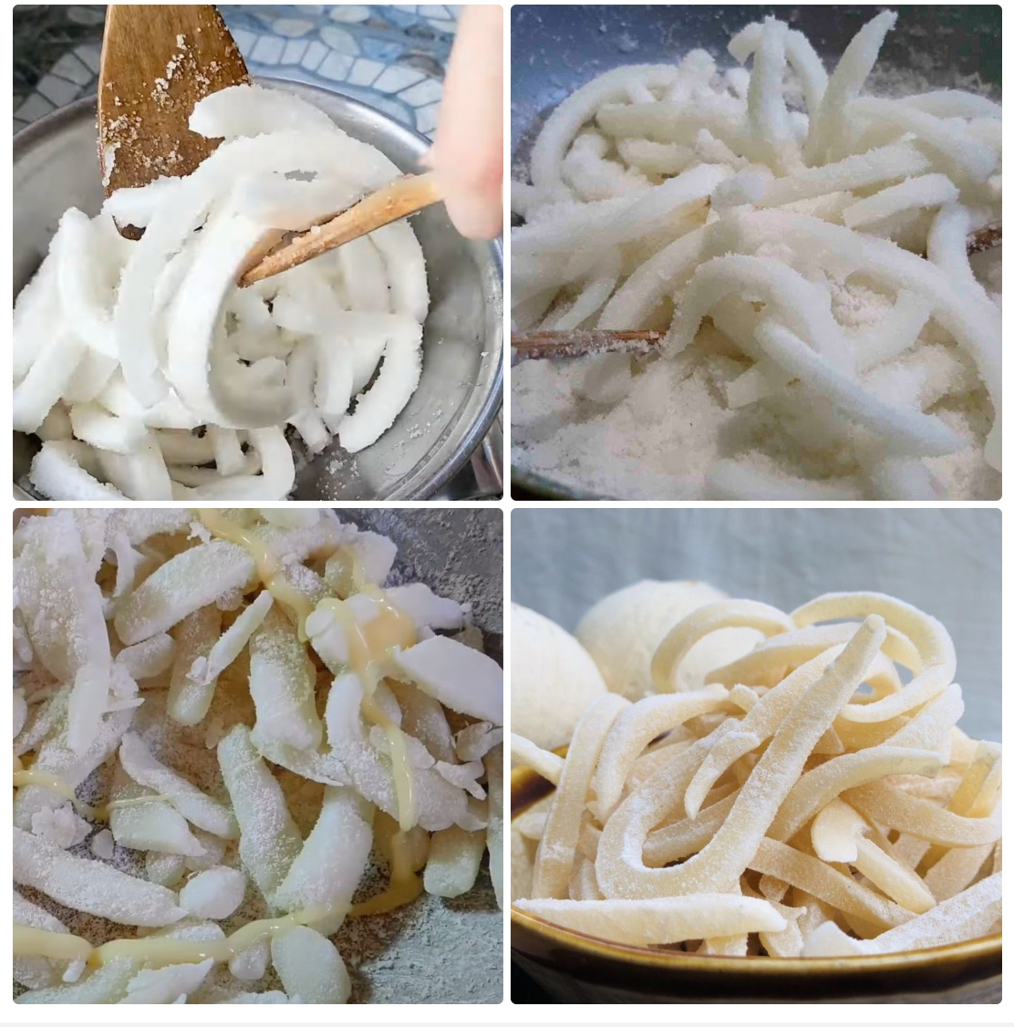 Sơ chế dừa sáp